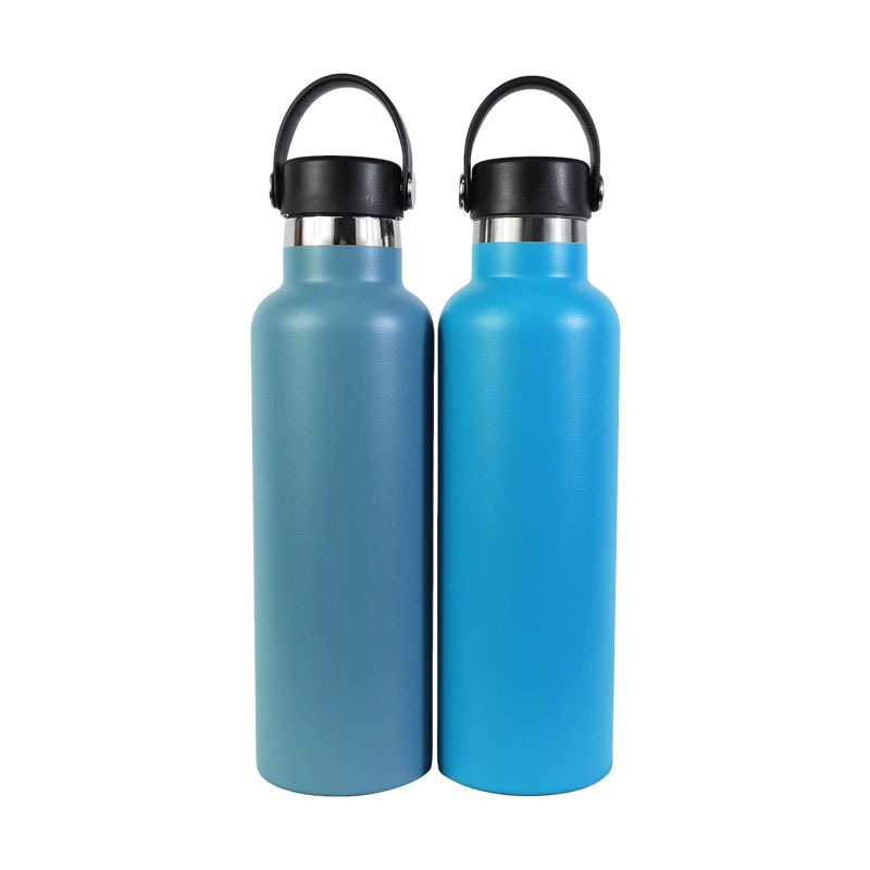 24oz Stainless Steel Standard Mouth Water Flask Bottle w/ Flex Cap-image