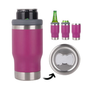 16OZ Wholesale Custom Stainless Steel Vacuum Can Cooler Portable Wine Cooler,Stainless  Steel Tumbler