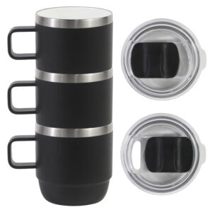 Rambler 177ml Stackable Espresso Mugs, with Ceramic Lining-image